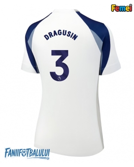 Tottenham Hotspur Radu Dragusin #3 Tricou Fotbal Replică 2025-26 Femei Acasa